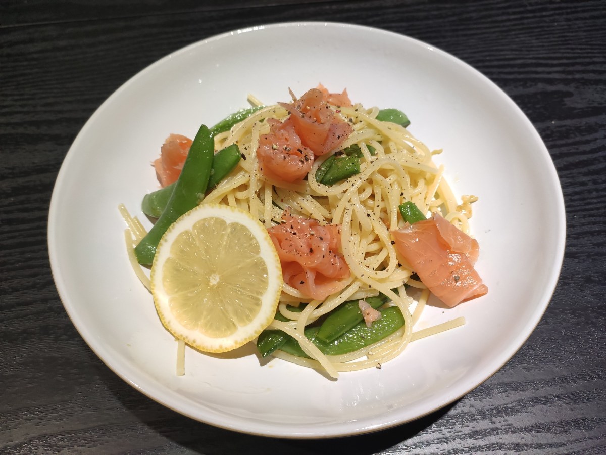 Smoke Salmon & Sugar Snap Pea&nbsp;pasta