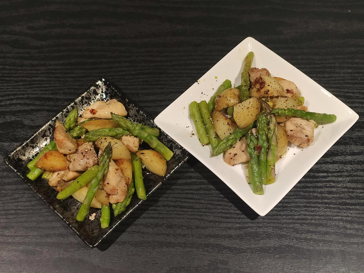 Chicken and asparagus&nbsp;sauté