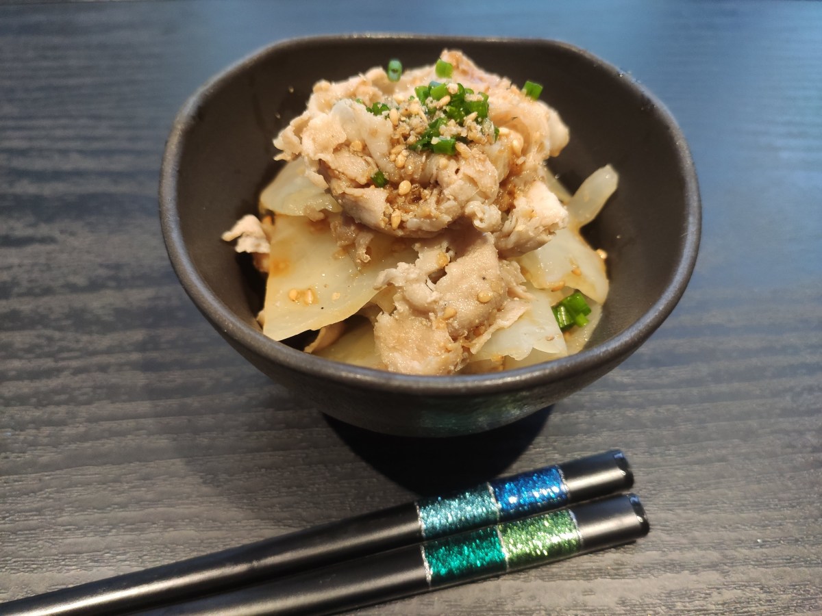 Pork cabbage namul&nbsp;(豚キャベポン酢)